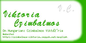 viktoria czimbalmos business card